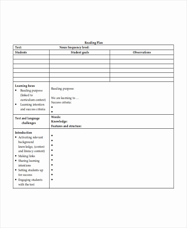Study Plan Template for Students Awesome Lesson Plan Template 10 Free Word Pdf Document