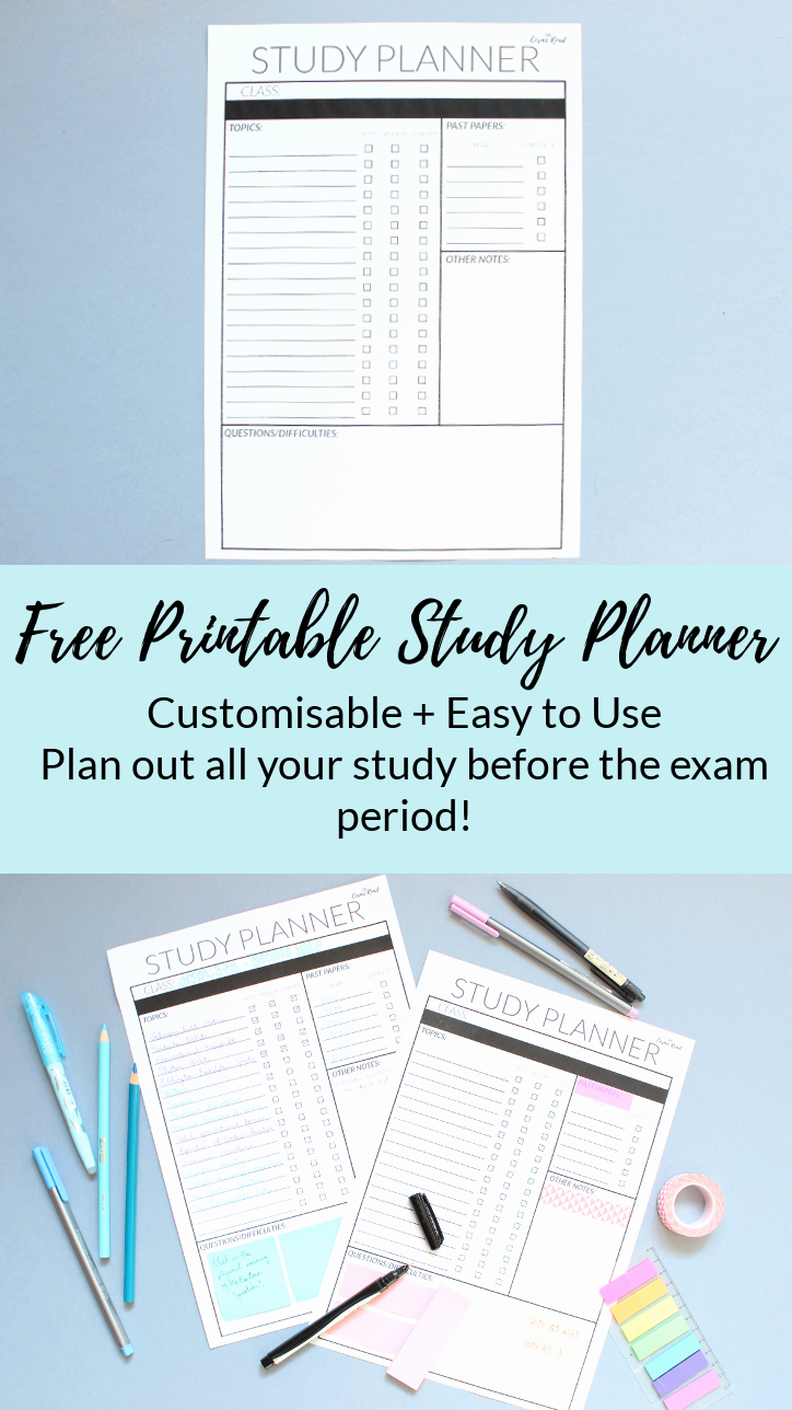 Study Plan Template for Students Best Of Writing A Study Plan A Guide to Planning for Finals