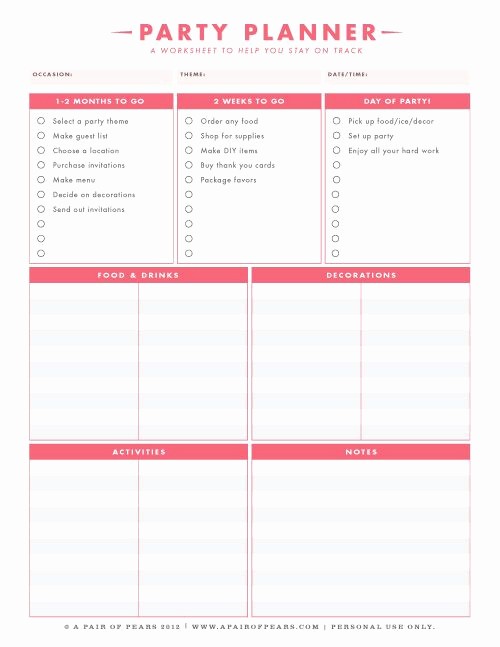 Sweet 16 Guest List Template Best Of 25 Best Ideas About Party Planning Checklist On Pinterest
