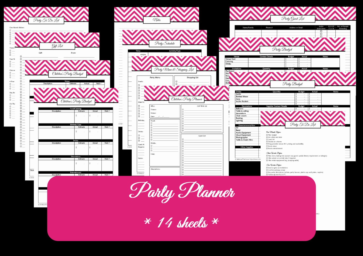 Sweet 16 Guest List Template Inspirational 7 Best Of Sweet 16 Planner Guide Printable 50th