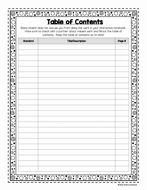 Table Of Contents Blank Template Luxury Best 25 Table Of Contents Template Ideas On Pinterest