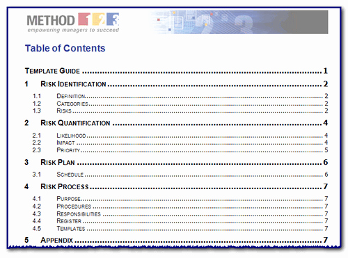 Table Of Contents Excel Template Lovely 4 Word Table Of Contents Template