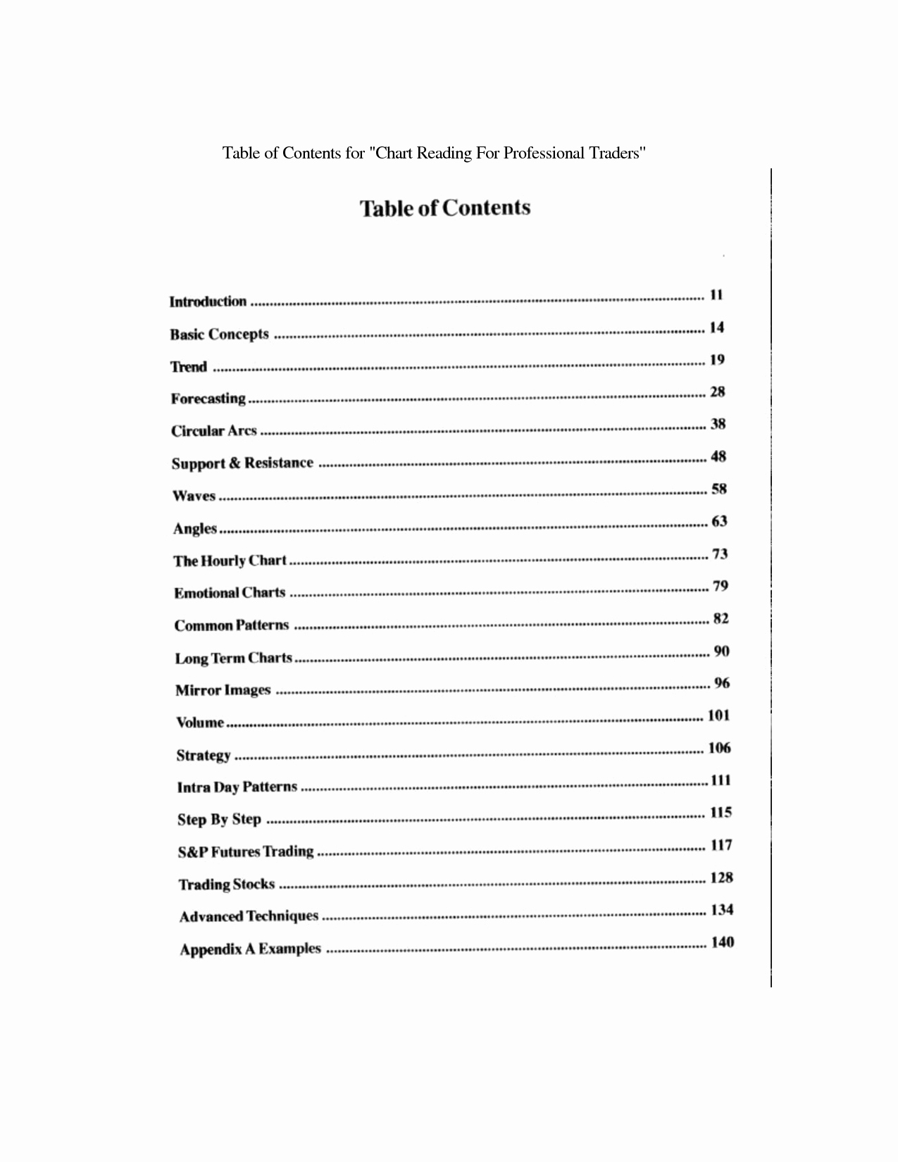 Table Of Contents Sample Page Beautiful Best S Of Professional Table Contents Example