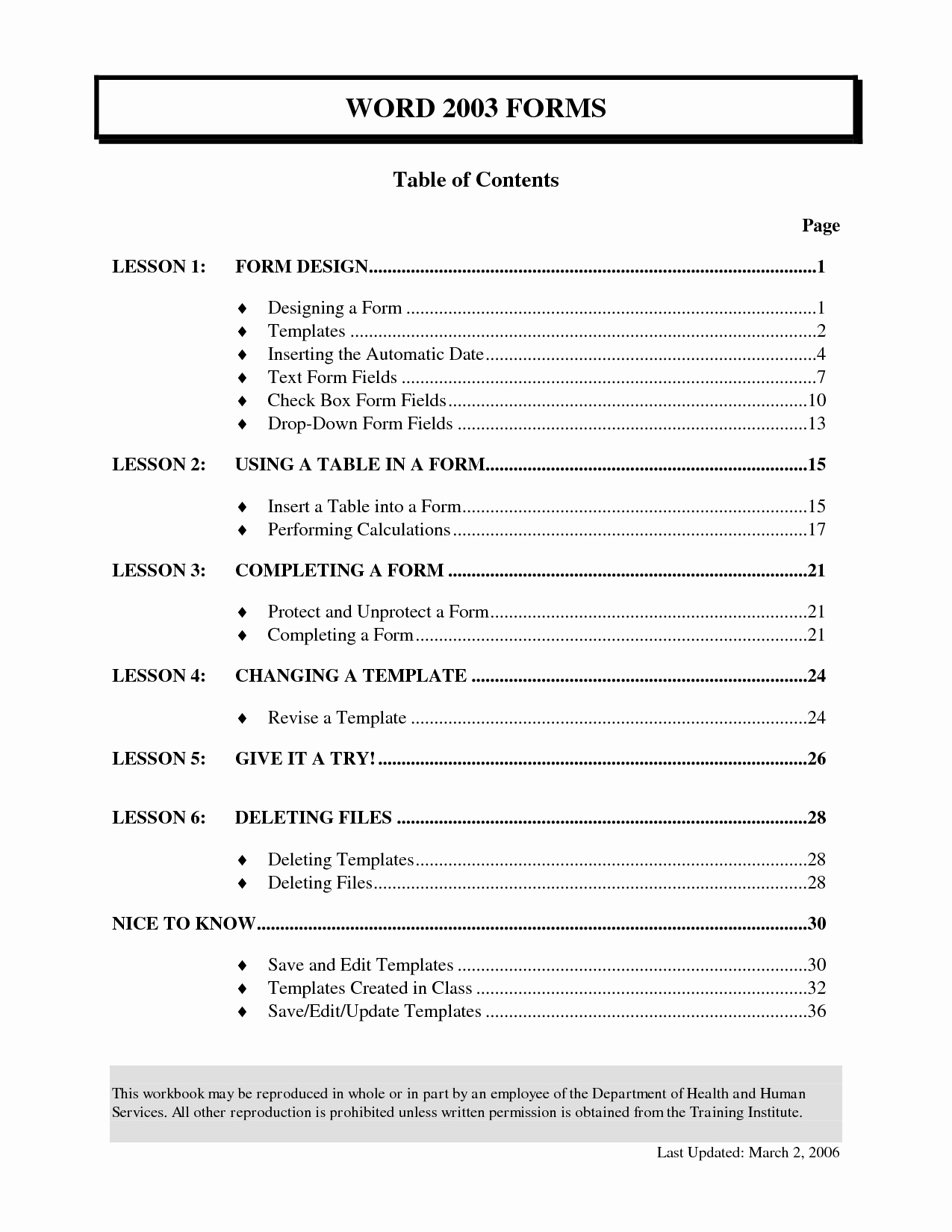 Table Of Contents Template Pdf Luxury Table Contents Template Word