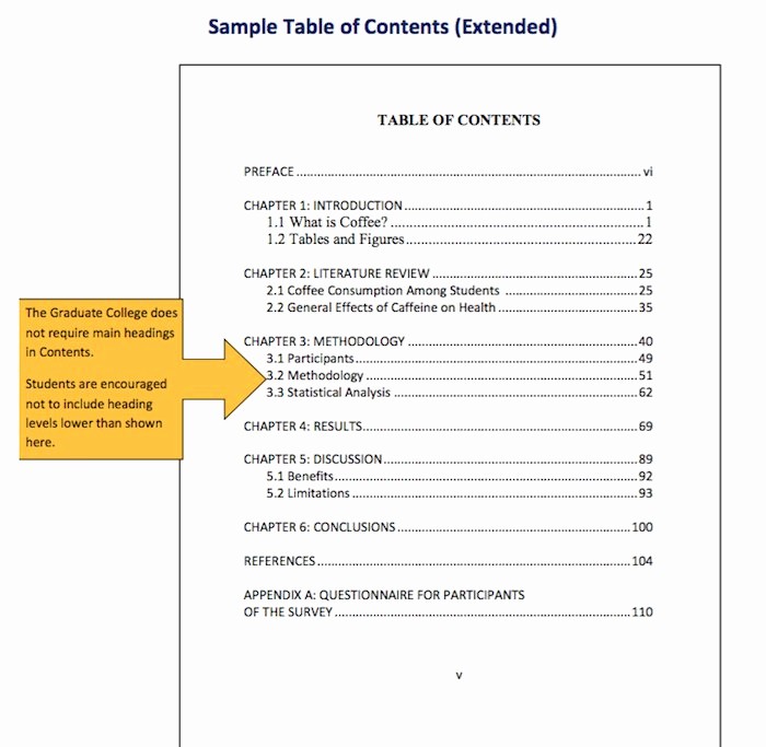Table Of Contents Template Pdf Unique 20 Table Of Contents Templates and Examples Free