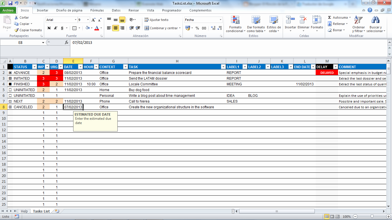 Task List Template Excel Spreadsheet Inspirational Task Spreadsheet Template Spreadsheet Templates for