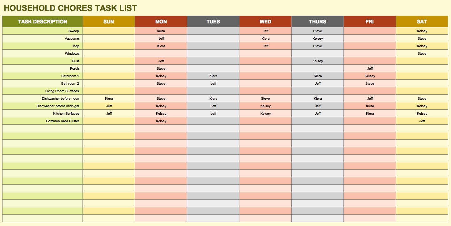 Task List Template Excel Spreadsheet New 15 Free Task List Templates Smartsheet