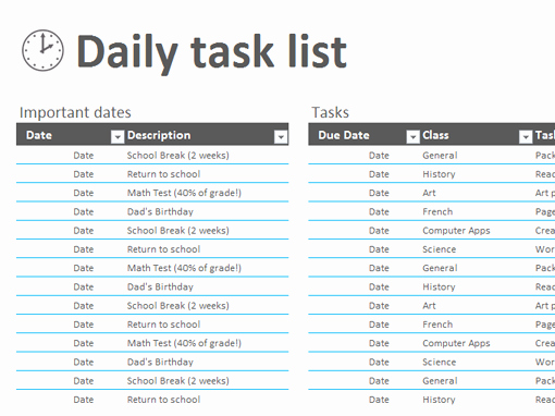Task to Do List Template Awesome 6 Task List Templates Excel Pdf formats