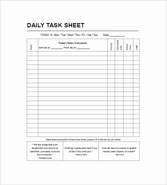 Task to Do List Template Elegant Daily Work to Do List Template