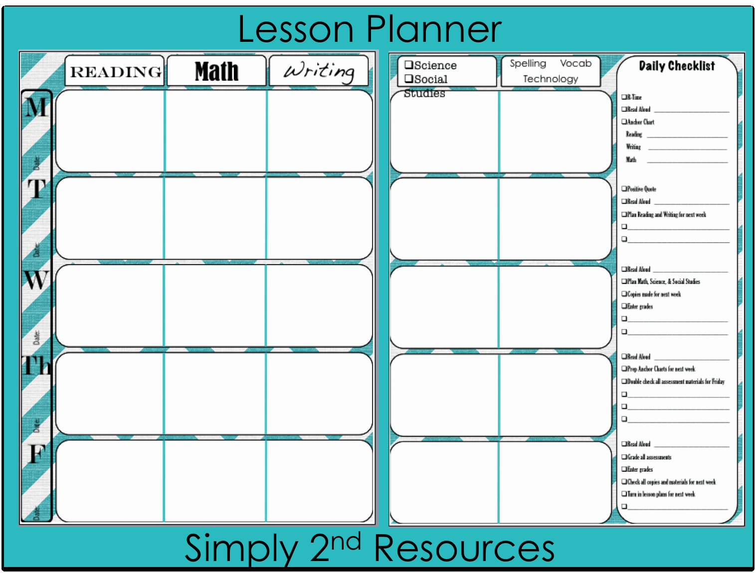 Teacher Weekly Planner Template Download Elegant Daily Teacher Planner Template 13 Heegan Times