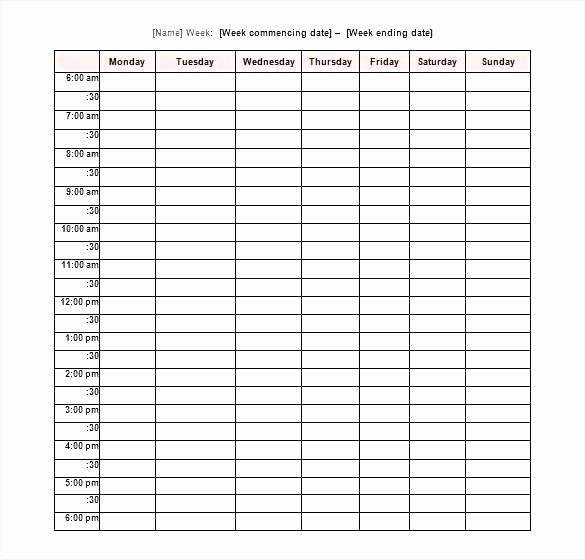 Teacher Weekly Planner Template Download Inspirational Teacher Schedule Template Free after School Schedule