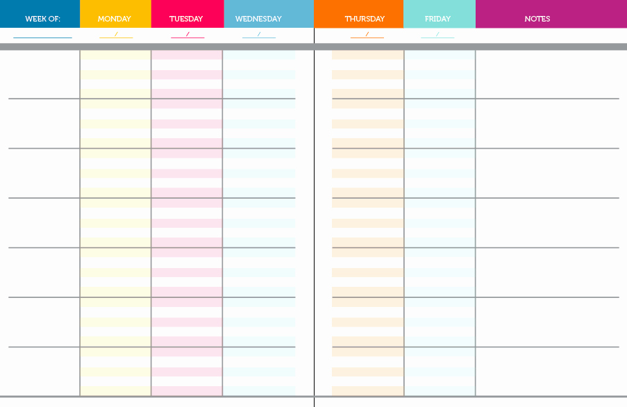 Teacher Weekly Planner Template Download Unique 6 Best Of Teacher Planning Free Printable Pages