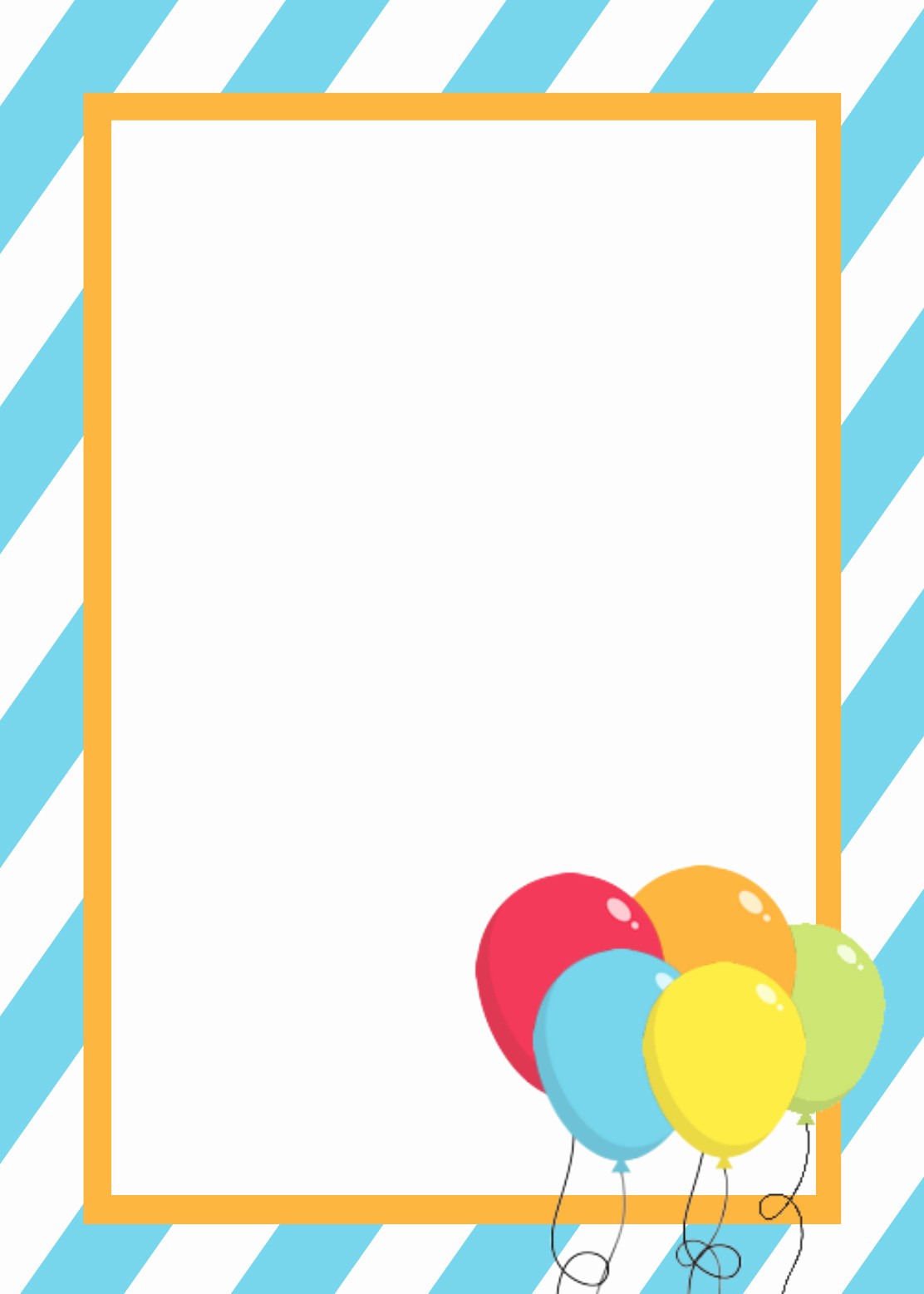Template for A Birthday Card Awesome Free Printable Birthday Invitation Templates