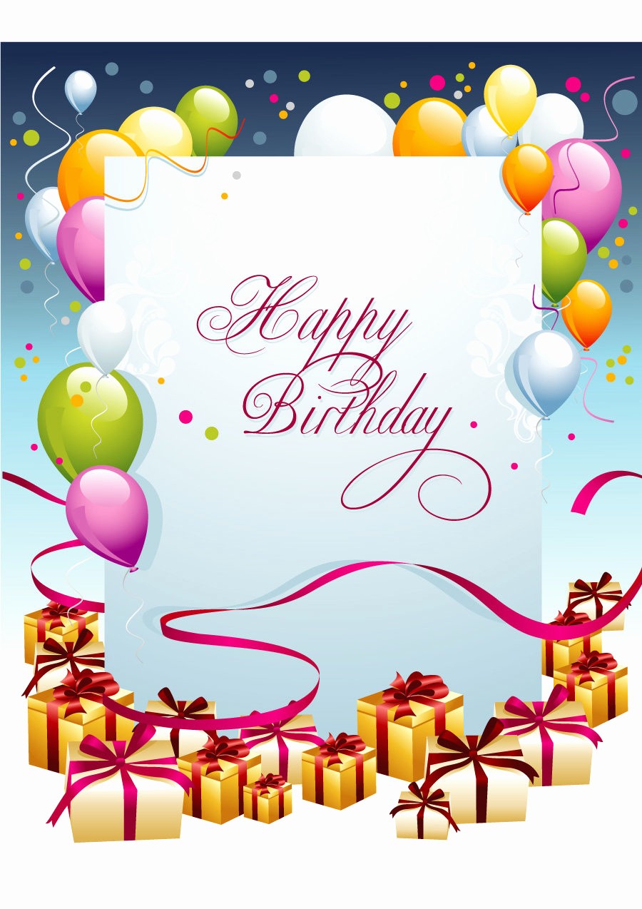 Template for A Birthday Card Elegant 40 Free Birthday Card Templates Template Lab