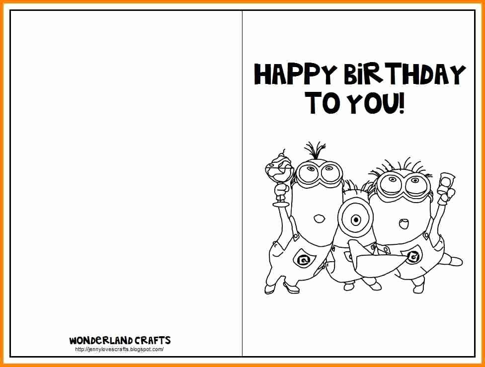 Template for A Birthday Card New Print Birthday Card Template – Happy Holidays