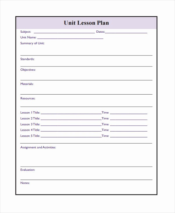 Template for A Lesson Plan Inspirational 17 Lesson Plan Samples &amp; Templates