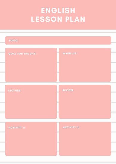 Template for A Lesson Plan Lovely Customize 1 304 Lesson Plan Templates Online Canva