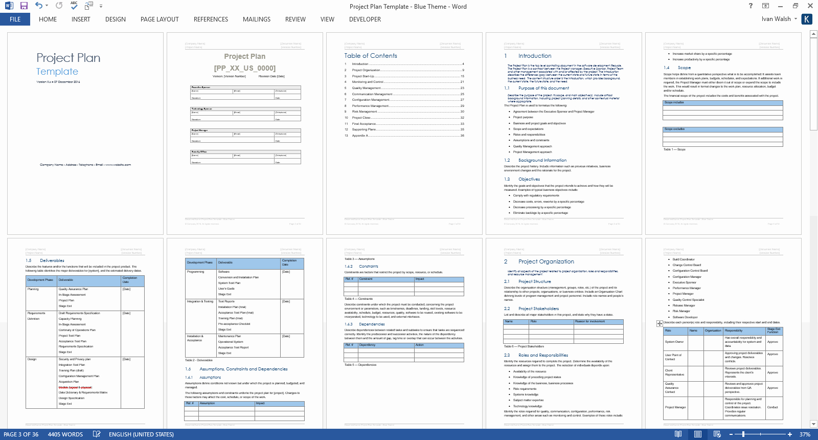 Template for A Project Plan Unique Project Plan Template – Download Ms Word &amp; Excel forms