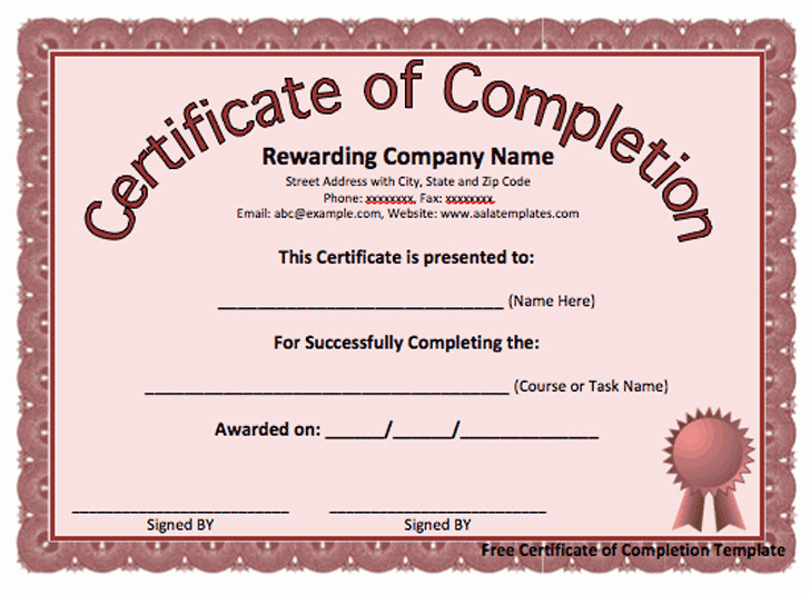 Template for Certificate Of Completion Beautiful Graduation Certificate Templates