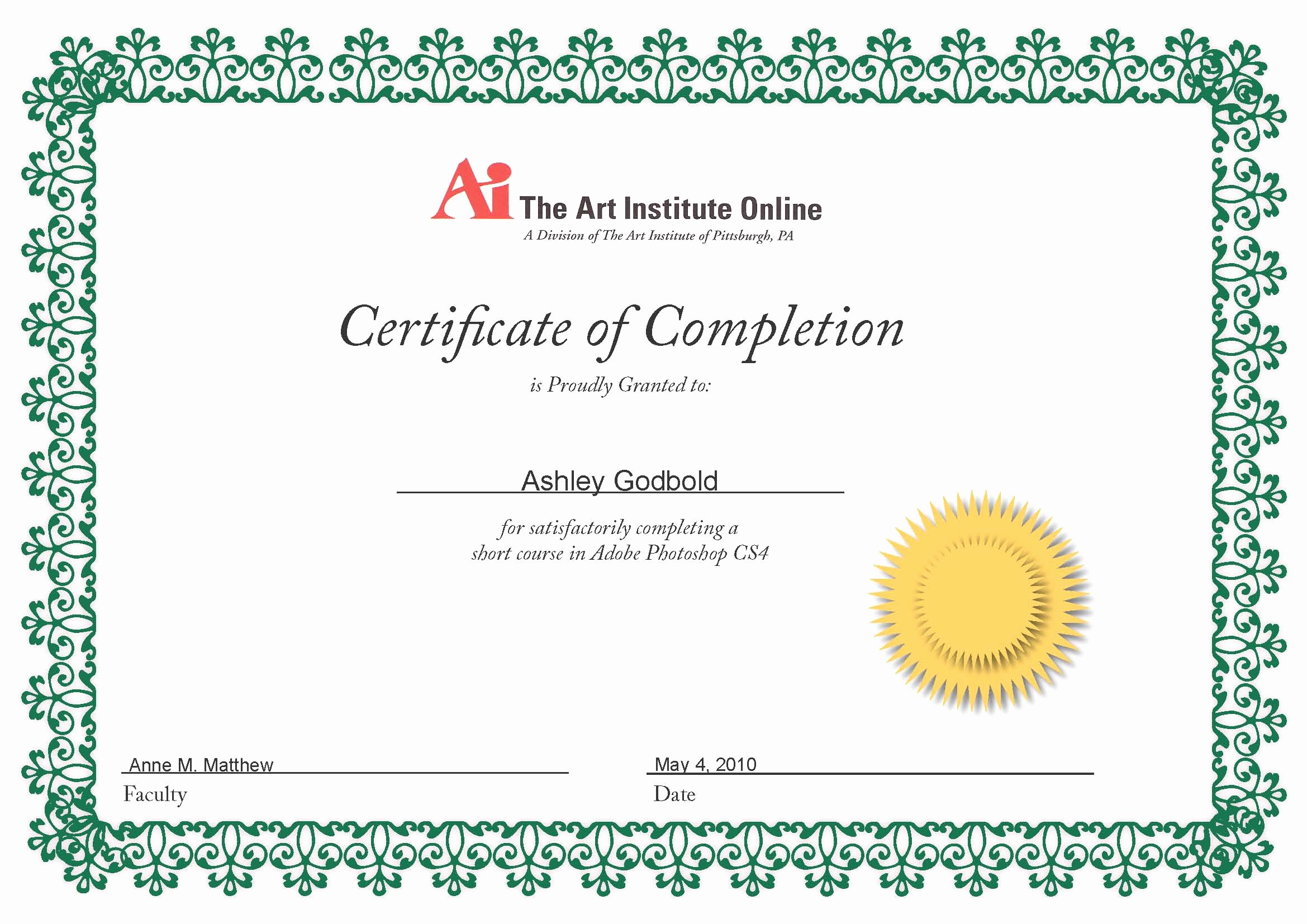Template for Certificate Of Completion Best Of Create A Certificate Pletion to Pin On