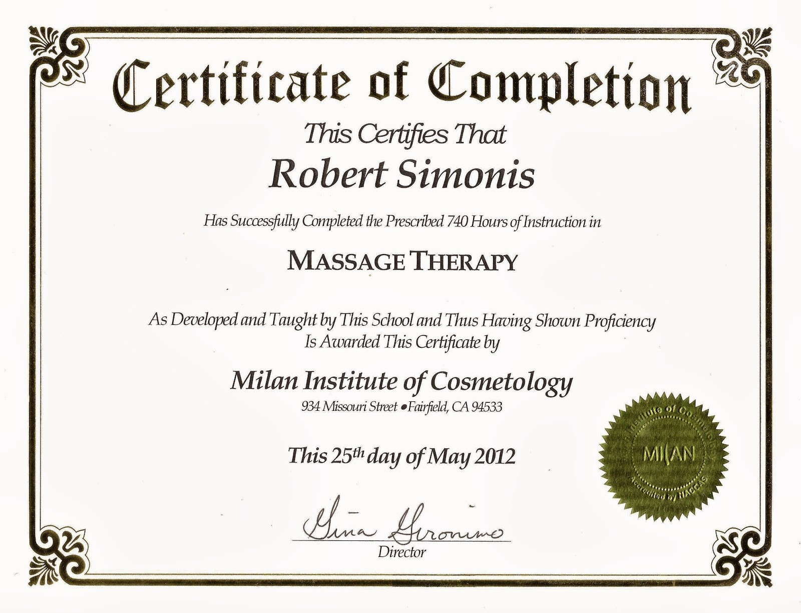 Template for Certificate Of Completion Unique Lavender Skye Massage therapy