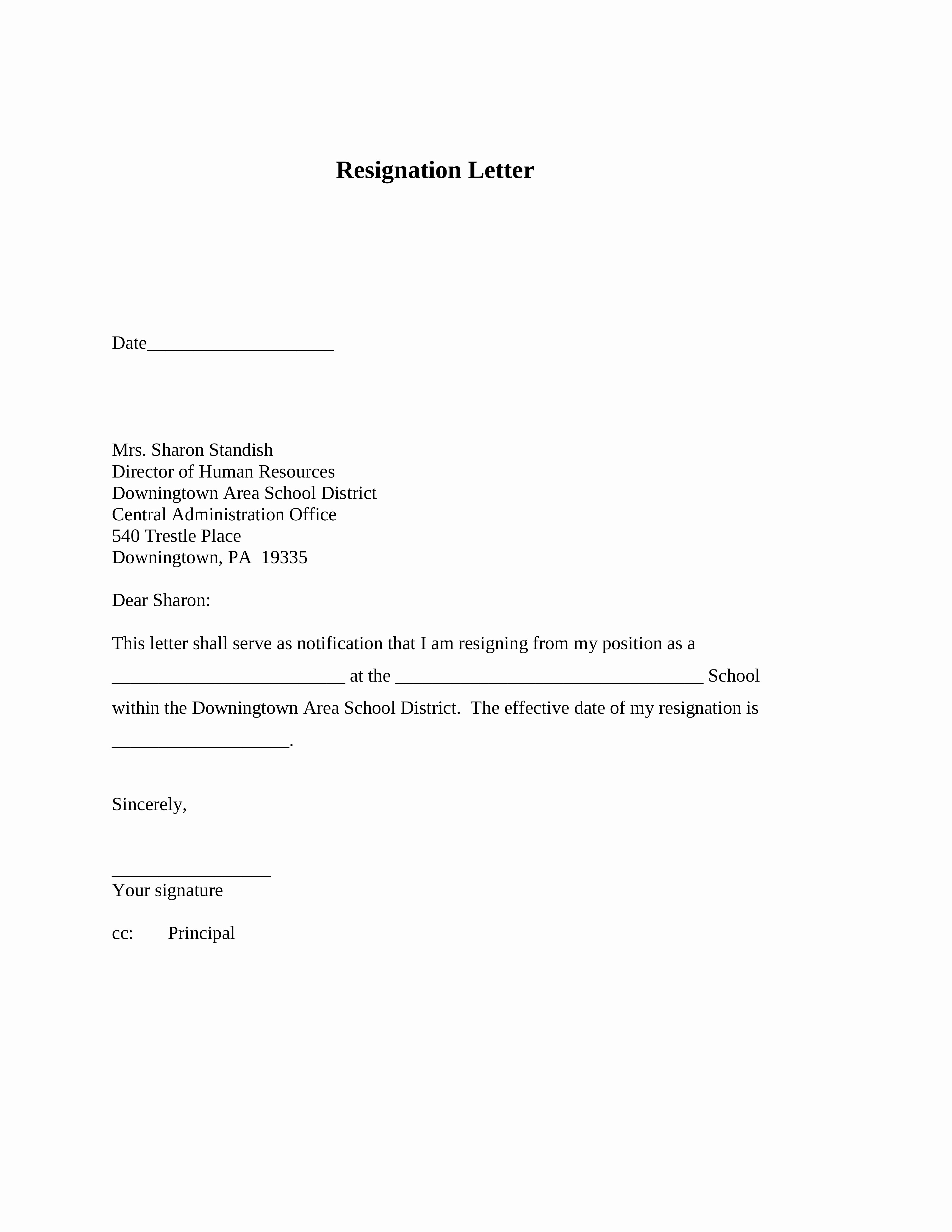 Template for Letter Of Resignation New Dos and Don’ts for A Resignation Letter
