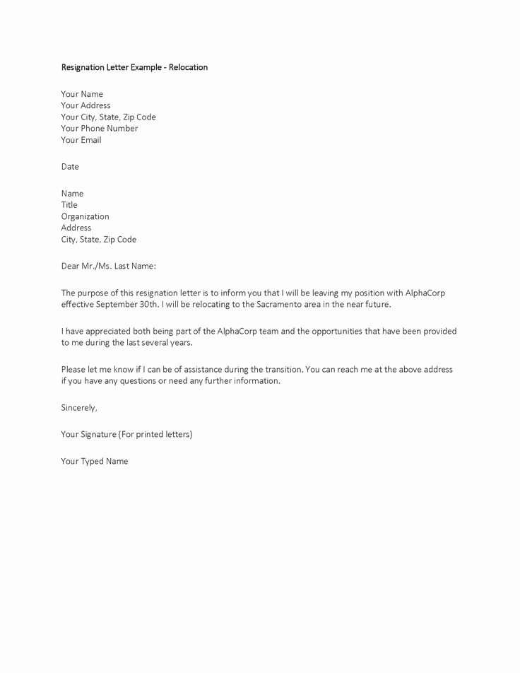 Template for Letter Of Resignation Unique 20 Sample Resignation Letter Samples