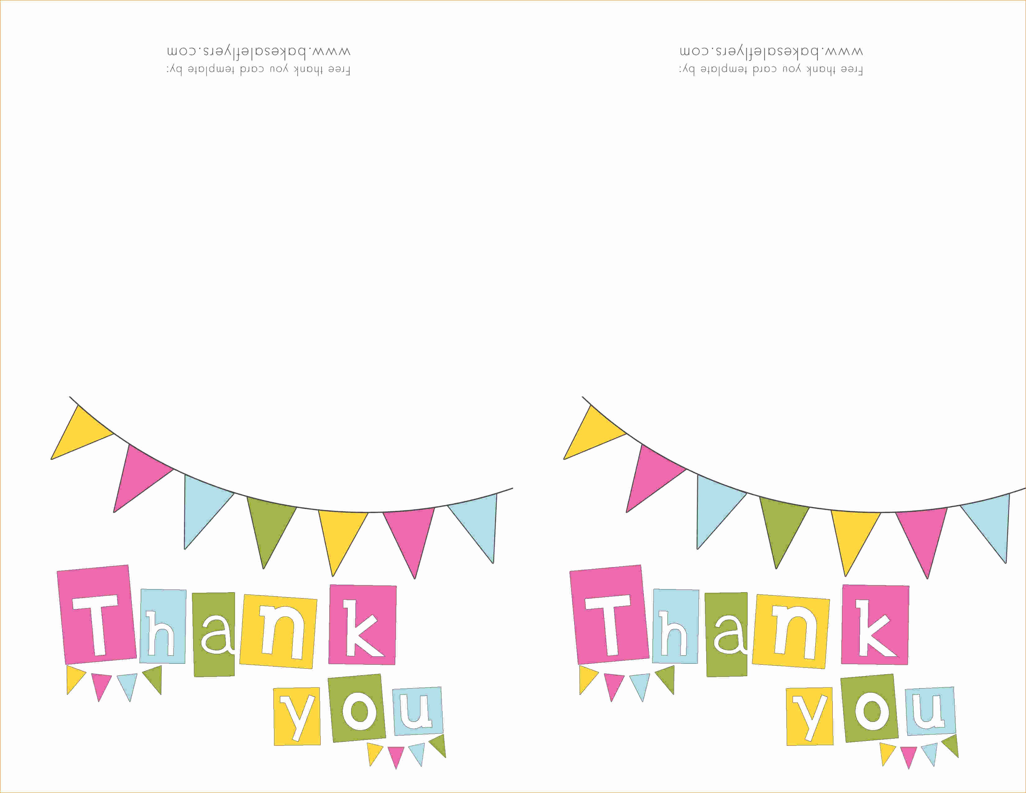 Template for Thank You Card Beautiful 5 Thank You Template