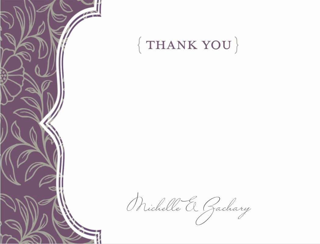 Template for Thank You Card Fresh Thank You Template