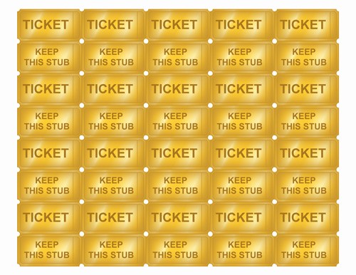 Template for Tickets with Numbers Best Of Free Printable Golden Ticket Templates