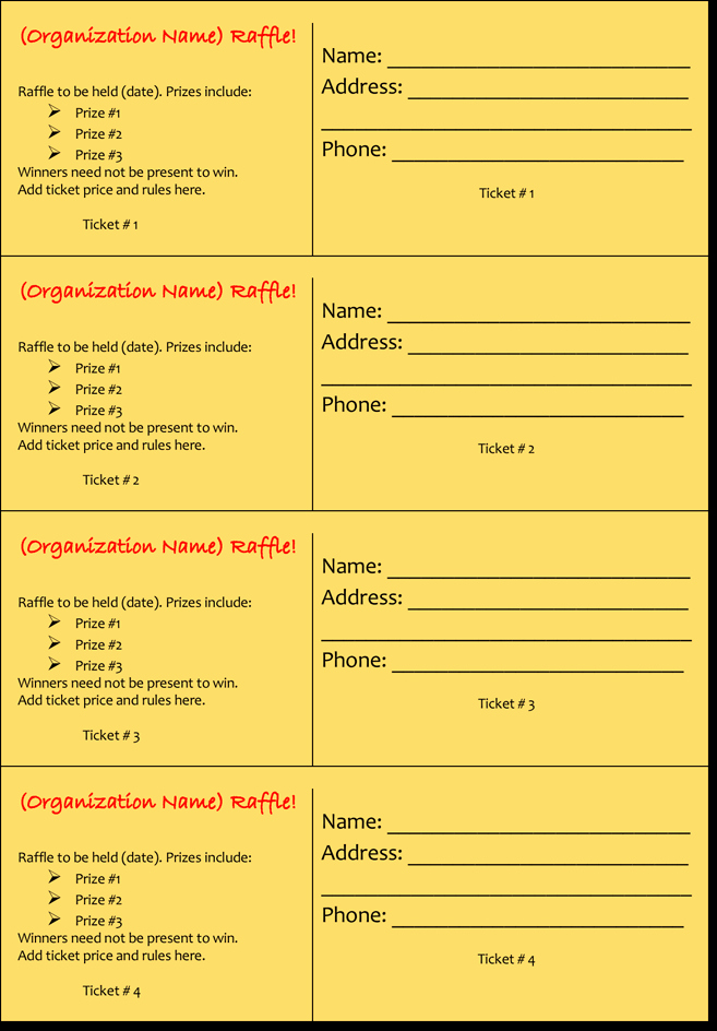 Template for Tickets with Numbers Elegant 20 Free Raffle Ticket Templates with Automate Ticket