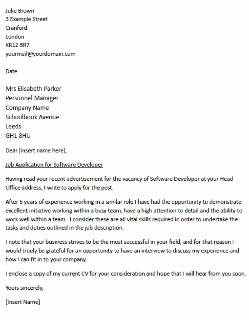 Template Of A Cover Letter Fresh Cover Letter Examples Uk Document Blogs