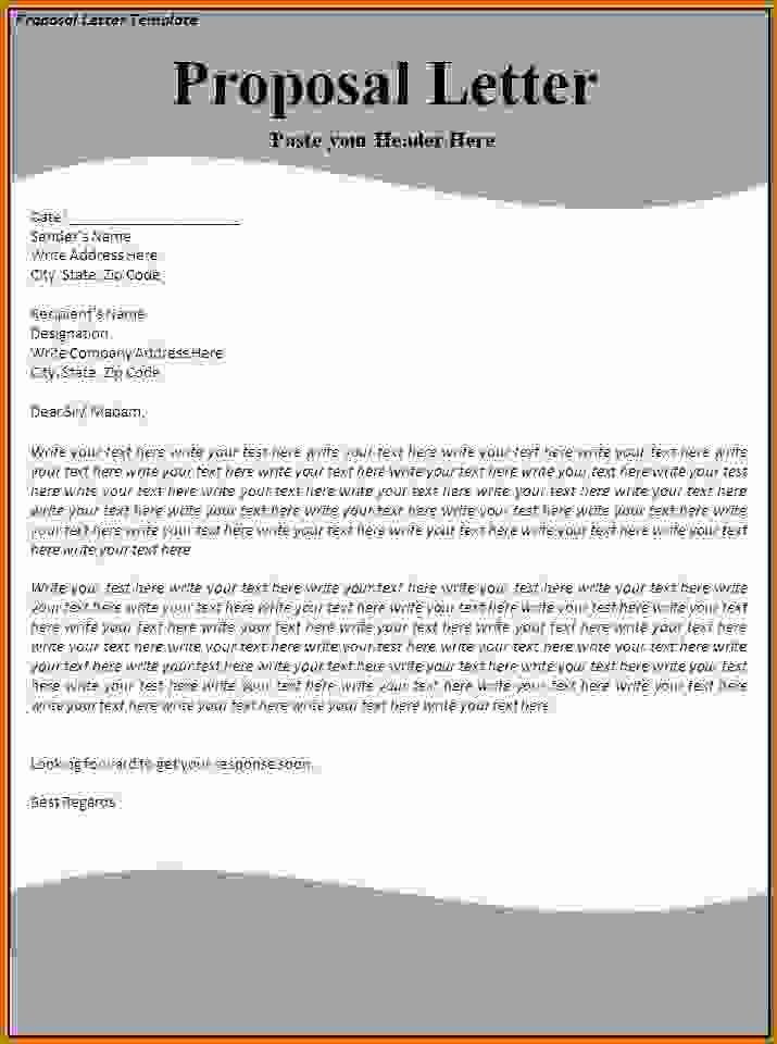 Template to Write A Letter Lovely 10 How to Write A Proposal Examples
