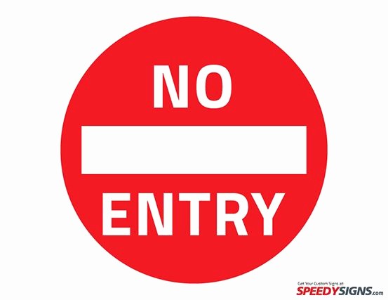 Testing In Progress Sign Pdf Beautiful Free No Entry Printable Sign Template