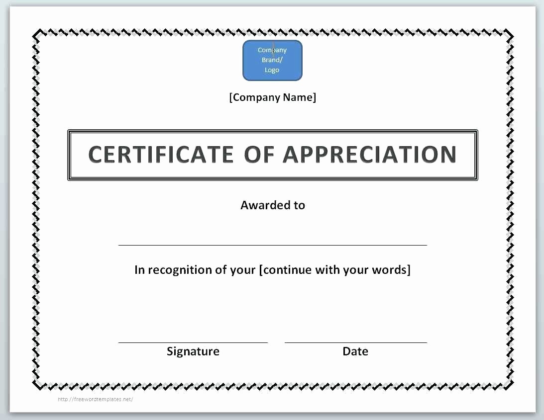 Thank You Certificate Word Template Best Of Template Thank You Certificate Template Word