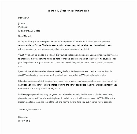 Thank You for Job Reference Elegant Re Mendation Letter Template for Employee Pdf