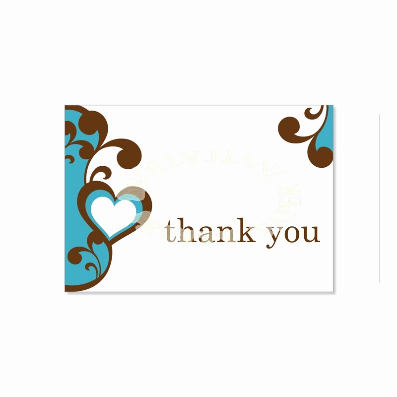 Thank You Note Cards Template Lovely Thank You Template