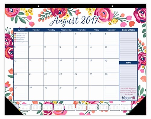 The Office Daily Calendar 2017 Inspirational Bloom Daily Planners 2017 18 Academic Year Desk or Wall