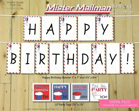 The Office Happy Birthday Sign Unique Mister Mailman Birthday Collection Print at Home Post Fice