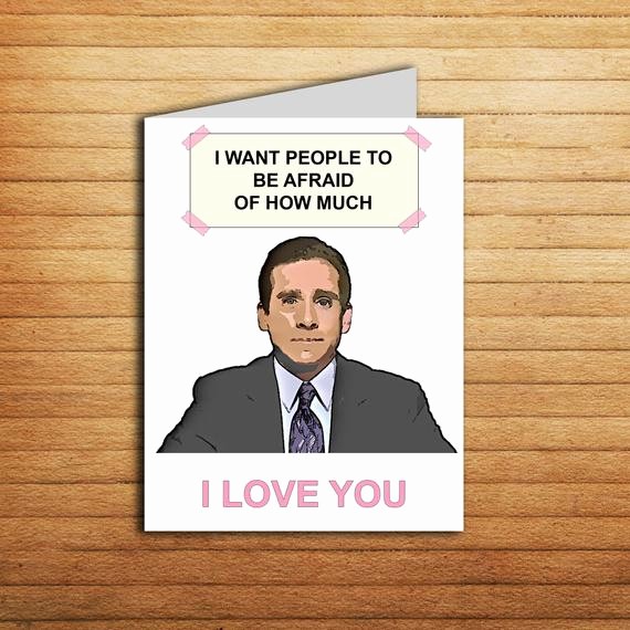 The Office Valentines Day Card Best Of Michael Scott Card the Fice Tv Show Valentines Day Card