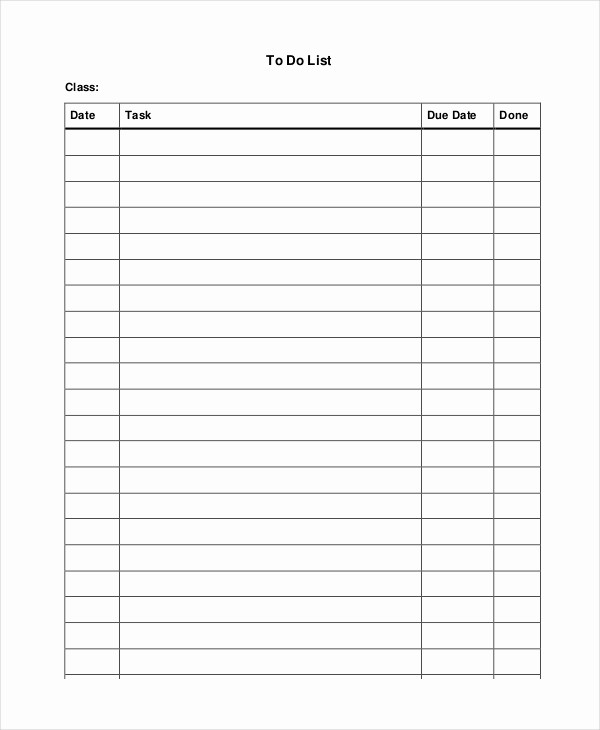 Things to Do Checklist Template Lovely to Do List 13 Free Word Excel Pdf Documents Download