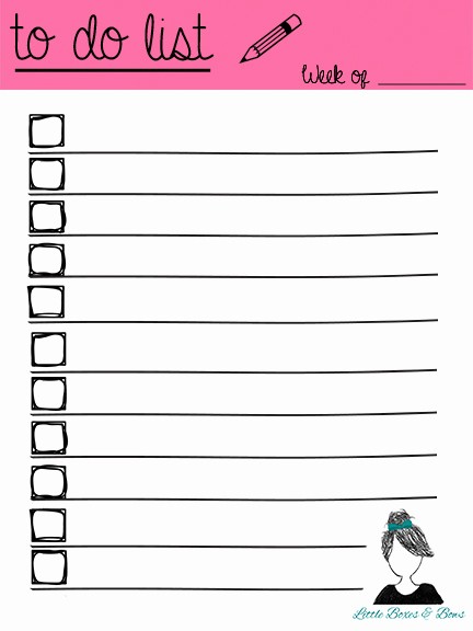 Things to Do List Printable Awesome to Do List Printables