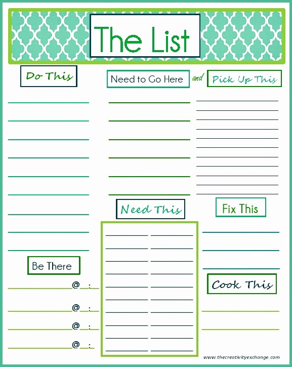 Things to Do Template Word Elegant Free Printable &quot;to Do&quot; List