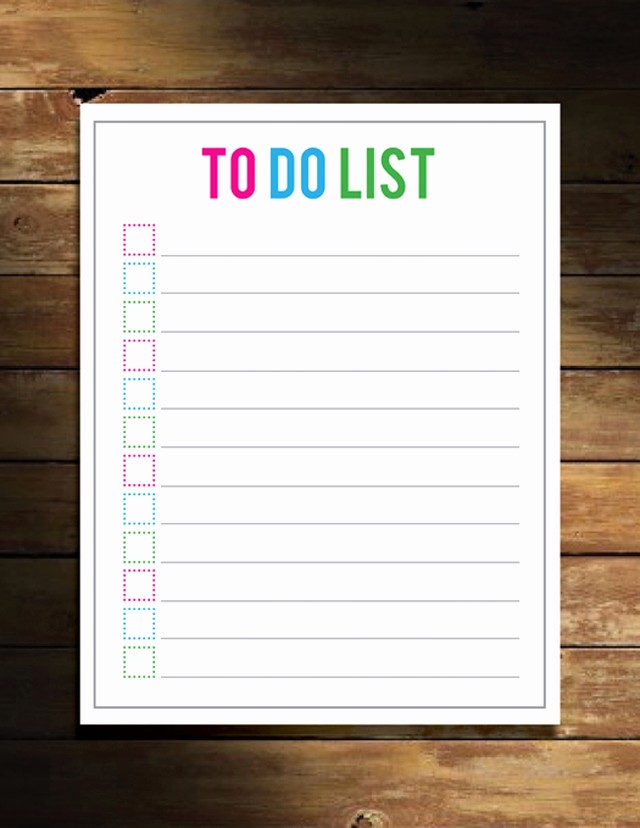 Things to Do today List Fresh 7 Best Of Things to Do List Free Printable Free