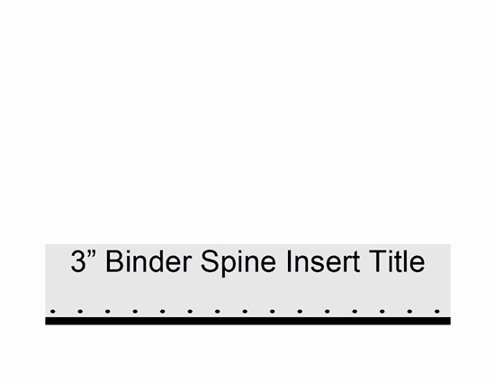 Three Ring Binder Spine Template Fresh 3&quot; Binder Spine Insert Fice Templates