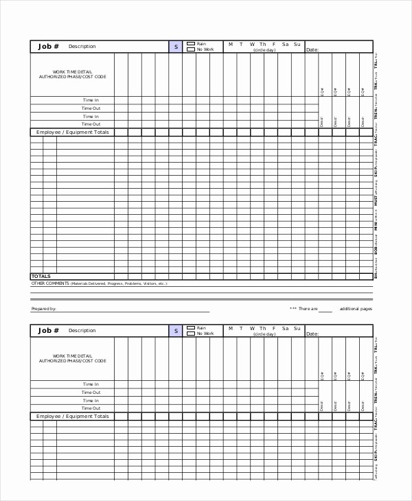 Time Card Template for Word Best Of Printable Time Card Template 12 Free Word Excel Pdf