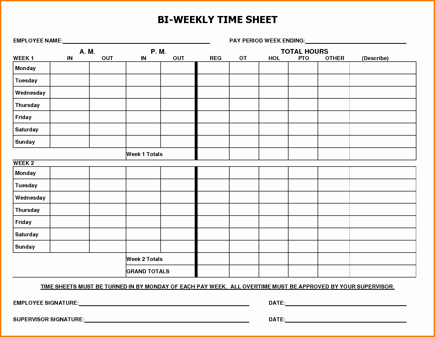 Time Card Template for Word Fresh Weekly Timesheet Template