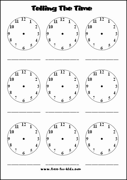 Time Clock Correction form Template Lovely Telling Time Worksheet