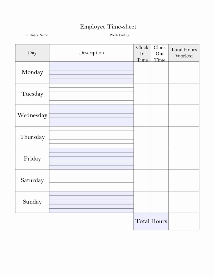 Time Clock Correction form Template Luxury Printable Weekly Time Sheet Printable Timecard