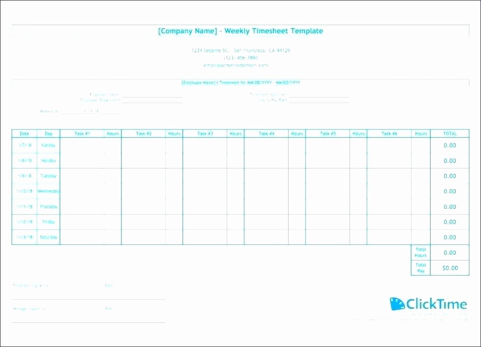 Time Tracking Excel Template Free Elegant Excel Time Tracking Template Time Tracking In Excel Task